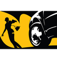 Criminal in the street vector image