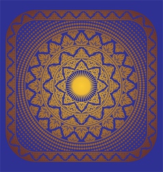 Sun Ornament Frame vector image