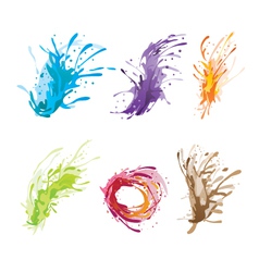 Ink Color Brush vector image