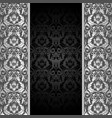 Black and silver background vector image