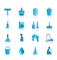 Cleaning and hygiene icons vector image