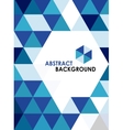 Blue modern geometrical abstract background vector image