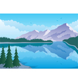 Mountain lake vector image