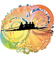 Rowing vector image