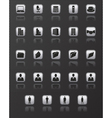 Office and business icons set vector image
