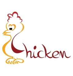 Chicken symbol Chicken symbol vector image