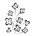 Abstract flowers vector image