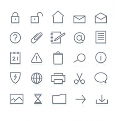 Icons set vector image