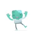 Funny cartoon zombie vector image