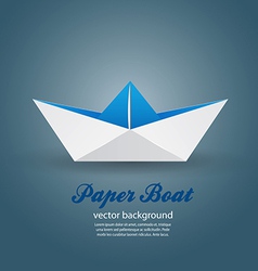Paper boat vector image
