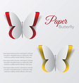 Paper buterfly vector image