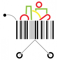Shopping cart vector image