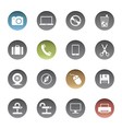 Internet icons vector image