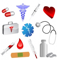 Medical icons vector image