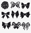 Set of bows vector image