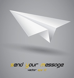 Paper plane vector image