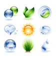 Nature icons vector image