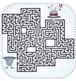 Monster maze vector image
