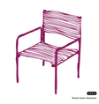 Modern chair vector image