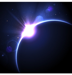 Solar eclipse vector image