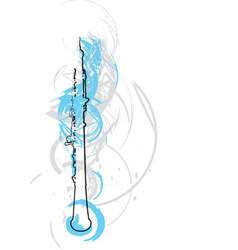 Abstract flute vector image