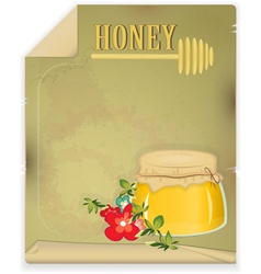 Vintage postcard vector image