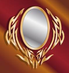 Magic mirror vector image