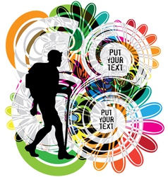 Backpacker Backpacker vector image