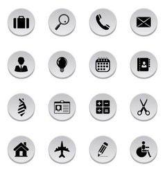 Business icons vector image