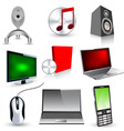 Set of technology icons vector image