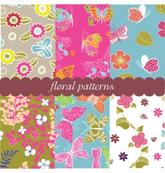 Vintage patterns vector image
