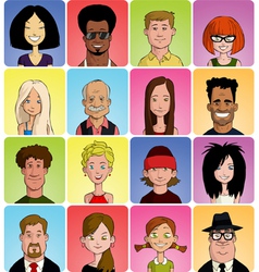 Avatars vector image