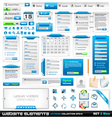Web design elements vector image