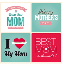 Mothers day cards vector image