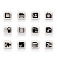 Computer and internet icons vector image