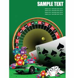 Casino elements vector image