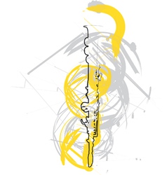 Abstract flute vector image