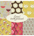 Vintage patterns vector image