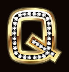 Q bling vector image