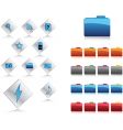 Icons and buttons vector image