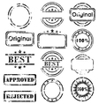 Stamp collection vector image