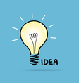 Bulb light idea vector image