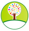 Stylized tree vector image