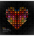 Abstract heart background vector image