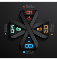 Infographic template vector image