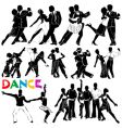 Dance clothes silhouette vector image