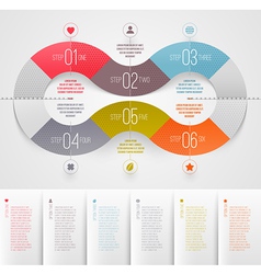 Infographics design template vector image