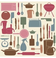 Kitchen tools for cooking vector image