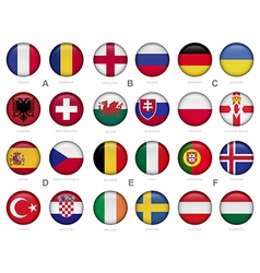 Set of soccer tournament badge Set of soccer tournament badge vector image