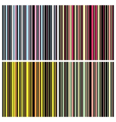 Vintage stripes set vector image
